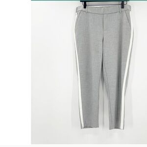 zara grey track stripe pants m EUC